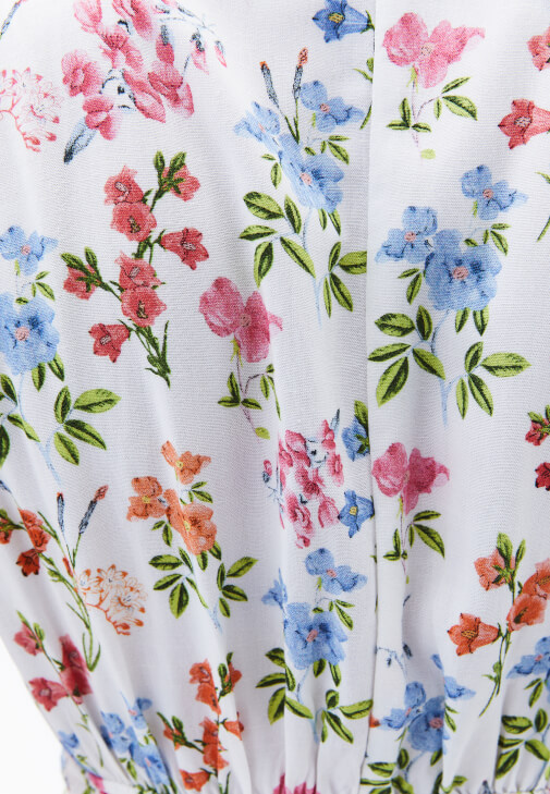 Keten Karışımlı Uzun Elbise ve Babet Kombini