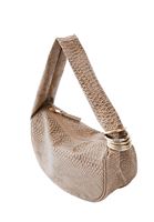 Bayan Bej Crocodile Dokulu Askılı Çanta