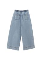 Bayan Mavi Yüksek Bel Wide-Leg Pantolon