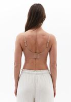 Dikişsiz Bralet ve Wide-Leg Pantolon Kombini