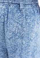 Bayan Mavi Yüksek Bel Culotte Denim Pantolon