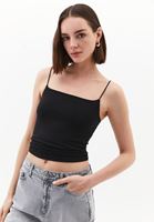 Bayan Siyah Modal Askılı Atlet