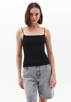 Bayan Siyah Modal Askılı Atlet