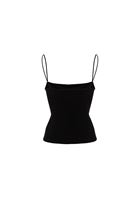 Bayan Siyah Modal Askılı Atlet