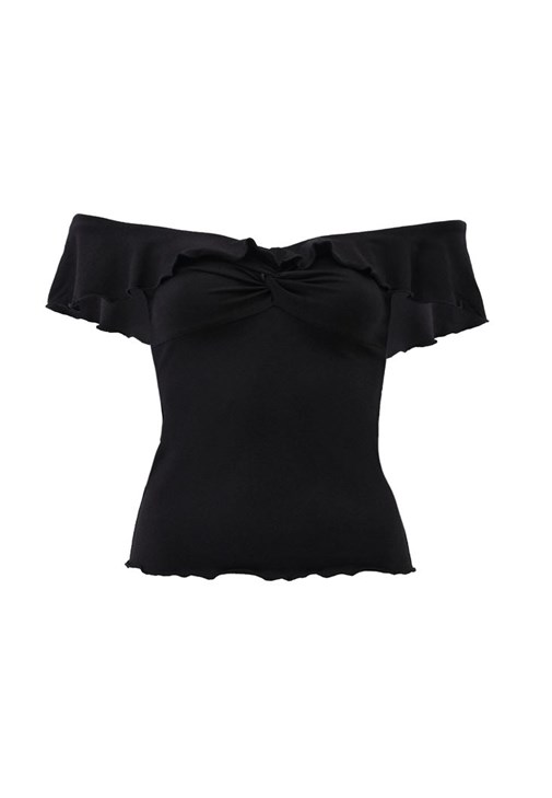 Burgu Detaylı Bluz ve Boyfriend Pantolon Kombini
