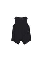 Bayan Siyah Modal Aksesuar Detaylı Bluz