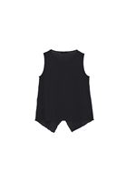 Bayan Siyah Modal Aksesuar Detaylı Bluz