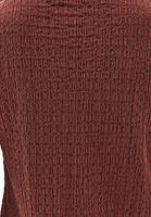 Bayan Kahverengi Modal Aksesuar Detaylı Bluz