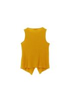 Bayan Sarı Modal Aksesuar Detaylı Bluz