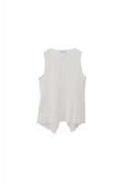 Bayan Beyaz Modal Aksesuar Detaylı Bluz