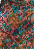 Bayan Çok Renkli Büzgü Detaylı Midi Elbise