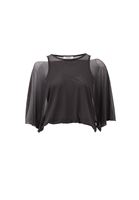 Oversize Tül Bluz ve Balon Pantolon Kombini