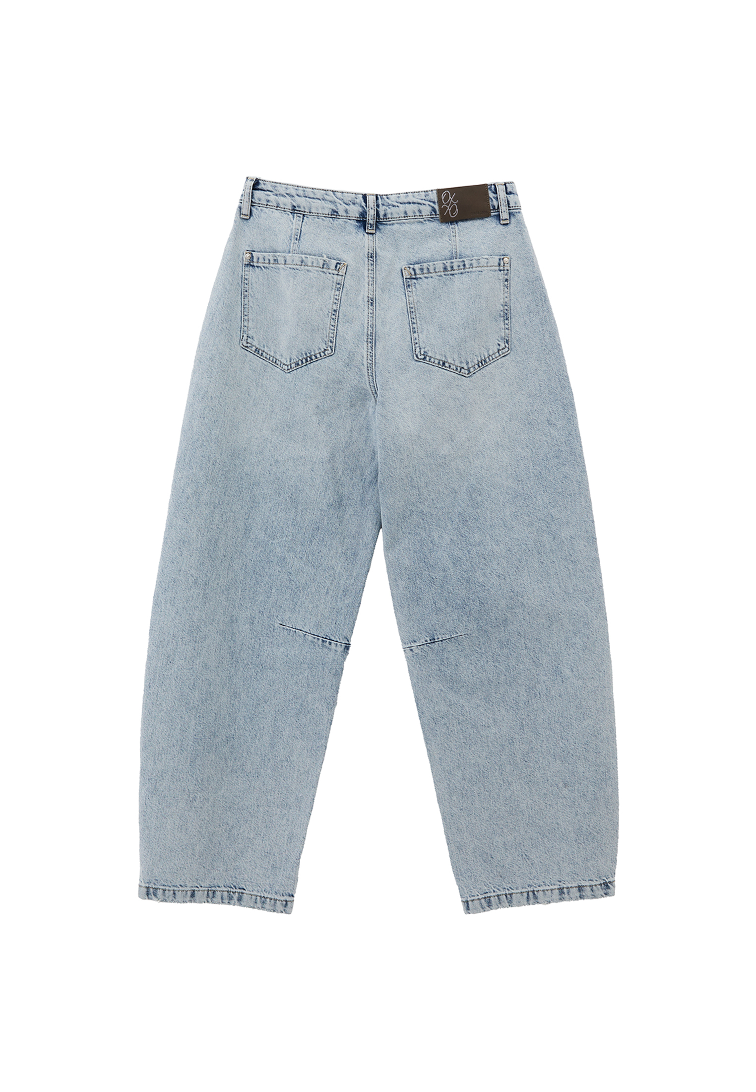 Mavi Orta Bel Barrel-Fit Pantolon 25YOX-MOCKY03 | OXXO