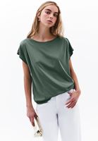 Bayan Yeşil Modal Bot Yaka Tişört