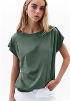 Bayan Yeşil Modal Bot Yaka Tişört