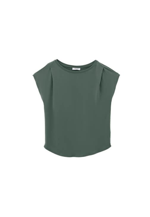 Modal Tişört ve Wide-Leg Denim Pantolon Kombini