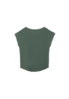 Bayan Yeşil Modal Bot Yaka Tişört