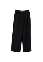 Bayan Siyah Modal Straight-Fit Pantolon