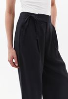 Bayan Siyah Modal Straight-Fit Pantolon