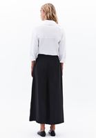 Women Black Modal High-Waisted Culotte Pants