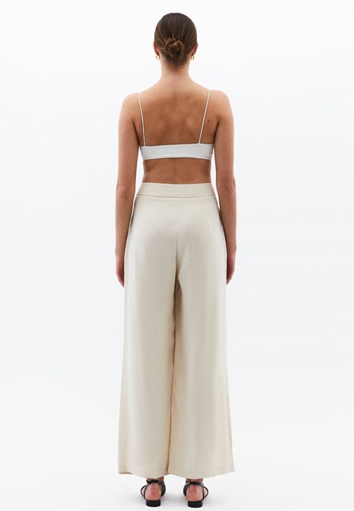 Modal Straight-Fit Pantolon ve Bralet Kombini