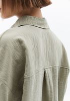 Bayan Yeşil Modal Oversize Gömlek