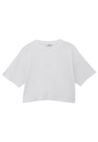 Women White Modal Crop Top