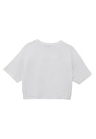 Women White Modal Crop Top