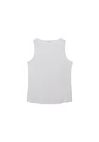 Women White Modal Snap-Detail Tank Top