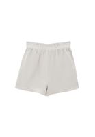 Women Cream High Rise Mini Shorts