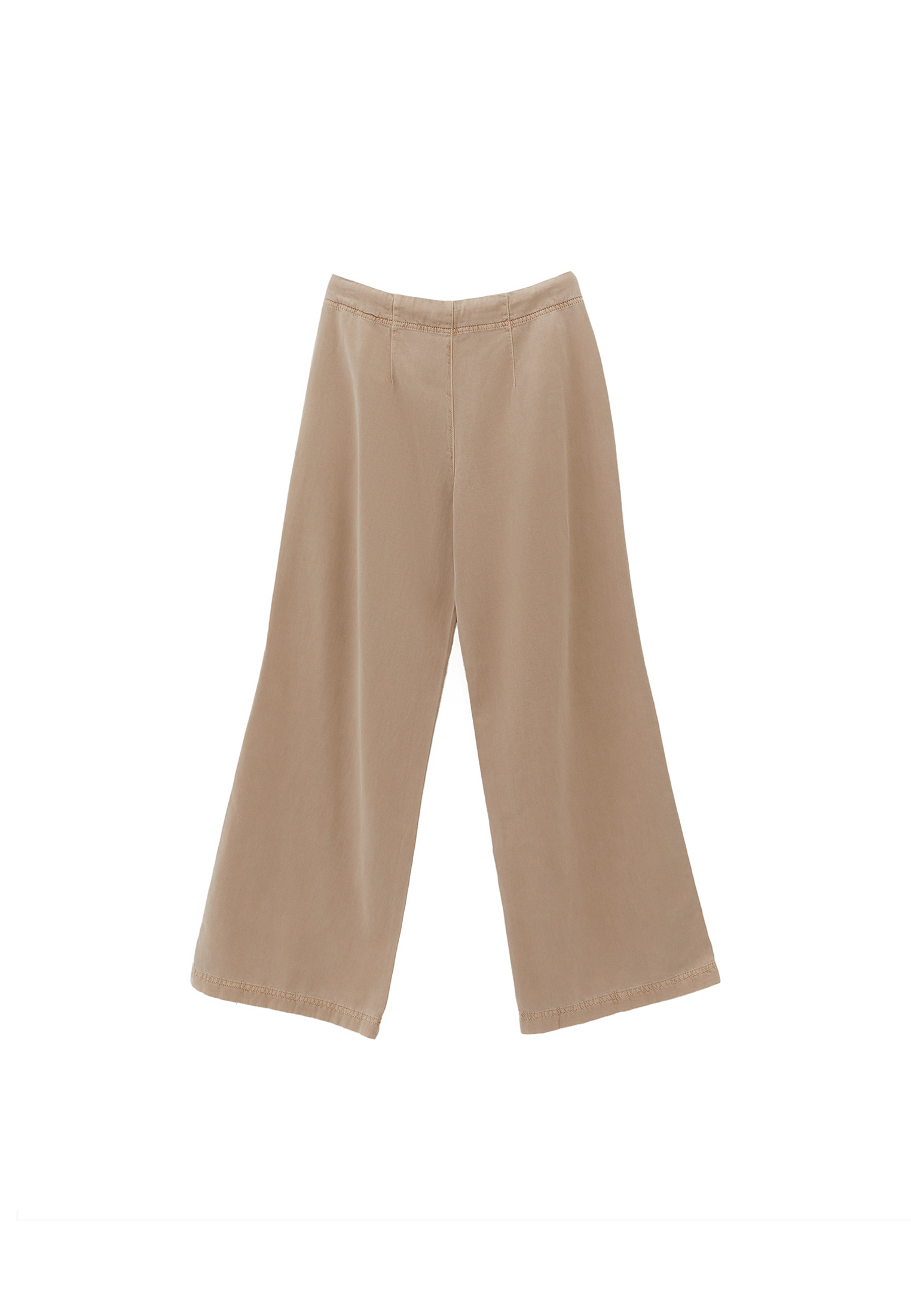 Bej Orta Bel Wide-Leg Pantolon ( TENCEL™ ) 25YOX-NEMSPANTBOL2 | OXXO