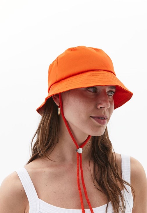 Turuncu Bucket Şapka