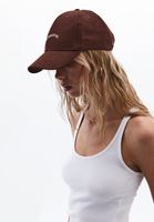 Women Brown Slogan Cap