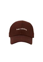 Women Brown Slogan Cap