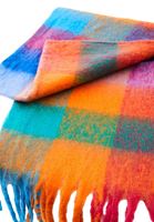 Bayan Sarı Püskül Detaylı Kalın Şal