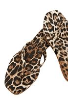 Bayan Çok Renkli Leopar Desenli Terlik