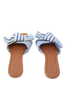 Bayan Çok Renkli Fiyonk Detaylı Terlik