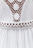 Bayan Krem İnce Askılı Midi Elbise