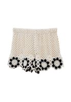 Bayan Çok Renkli Yüksek Bel Jakarlı Şort