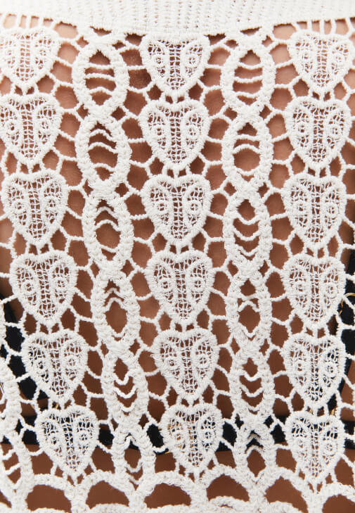 Ajurlu Hırka ve Uzun Etek Kombini