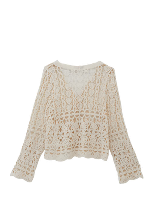 Ajurlu Hırka ve Uzun Etek Kombini