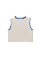 Bayan Çok Renkli Nakışlı Crop Yelek