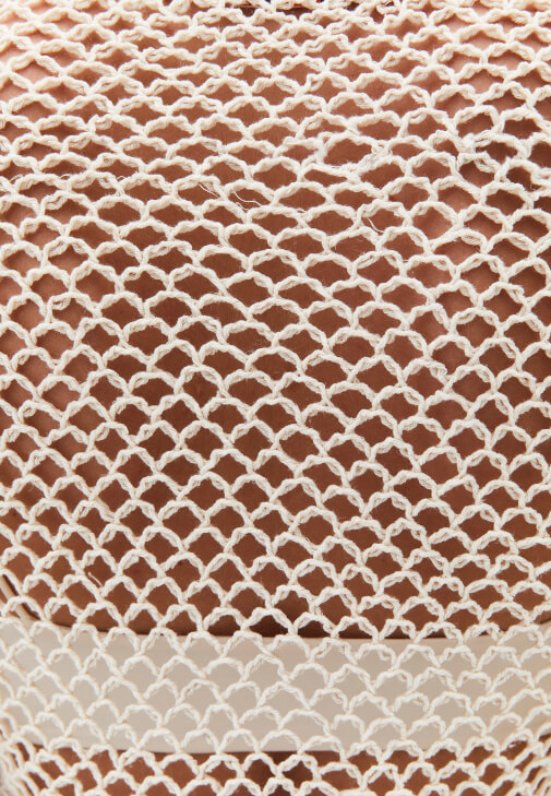 Jakarlı Bluz ve Wide-Leg Pantolon Kombini