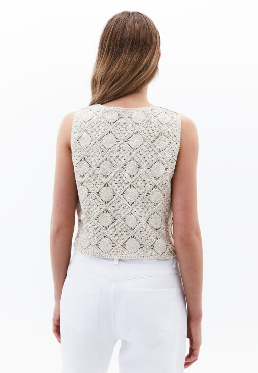 Crop Yelek ve Pantolon Kombini