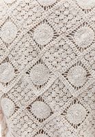 Bayan Bej V Yaka Crop Yelek