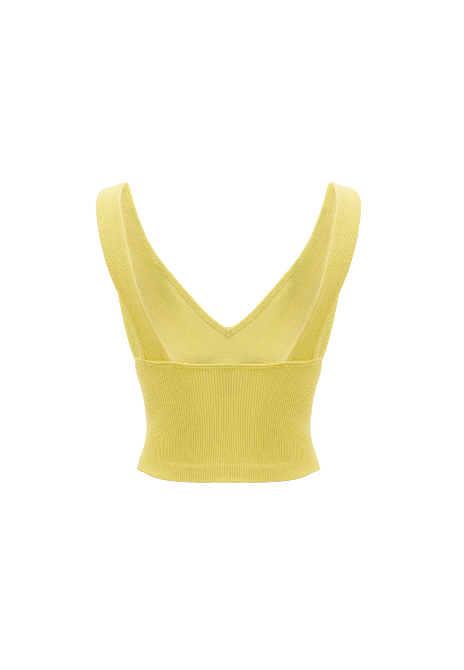 Sarı Seamless Crop Top