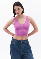 Seamless Crop Top ve Skater Pantolon Kombini
