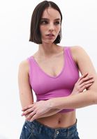 Seamless Crop Top ve Skater Pantolon Kombini