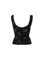 Bayan Siyah Seamless Crop Top