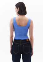 Desenli Crop Top ve Boyfriend Pantolon Kombini